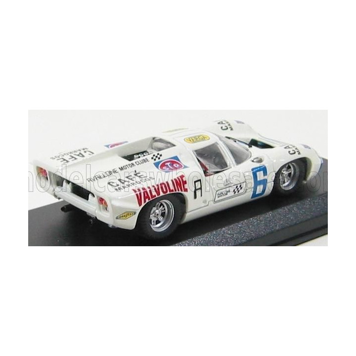 BEST MODEL LOLA T70 N 6 TARUMA 1971 A.C. AVALLONE - WHITE BLUE 1/43