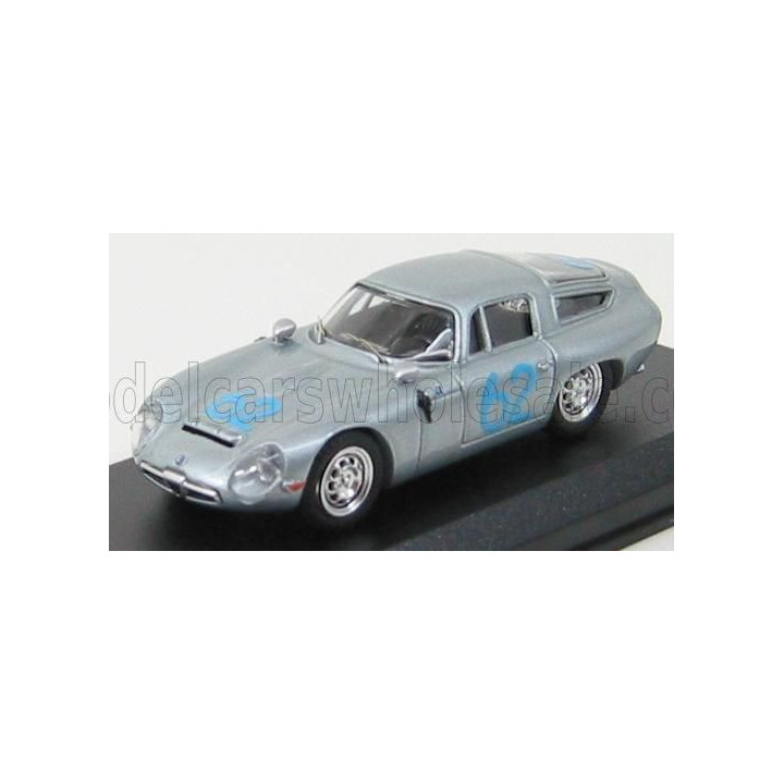 BEST MODEL ALFA ROMEO TZ1 N 62 TARGA FLORIO 1964 NICODEMI - LESSONA - SILVER 1/43