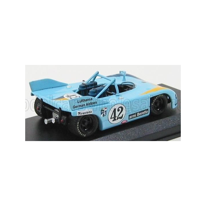 BEST MODEL PORSCHE 908/3 N 42 WATKINS GLEN 1972 JOEST - CASONI - LIGHT BLUE YELLOW 1/43