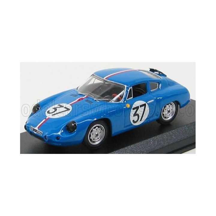 BEST MODEL PORSCHE 1600GS ABARTH N 37 24h LE MANS 1961 BUCHET - MONNERET - BLUE 1/43