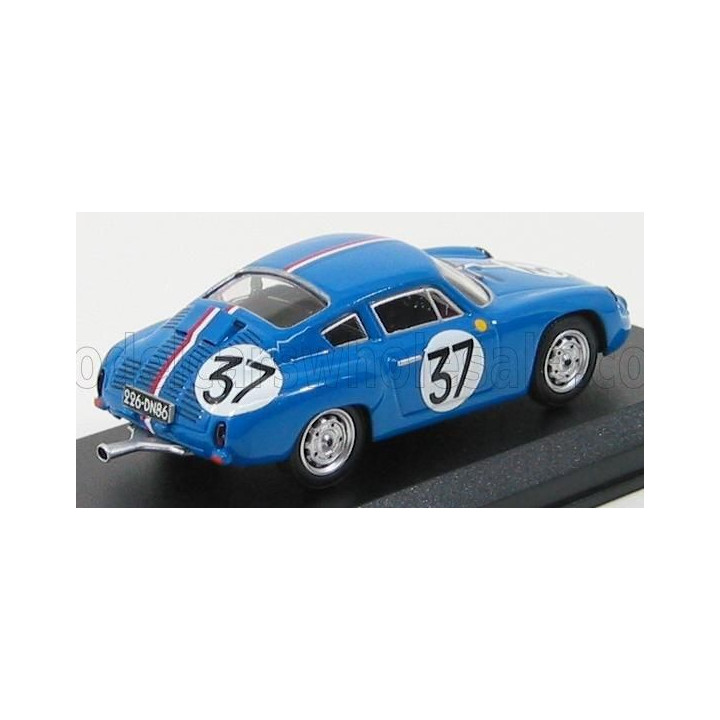 BEST MODEL PORSCHE 1600GS ABARTH N 37 24h LE MANS 1961 BUCHET - MONNERET - BLUE 1/43
