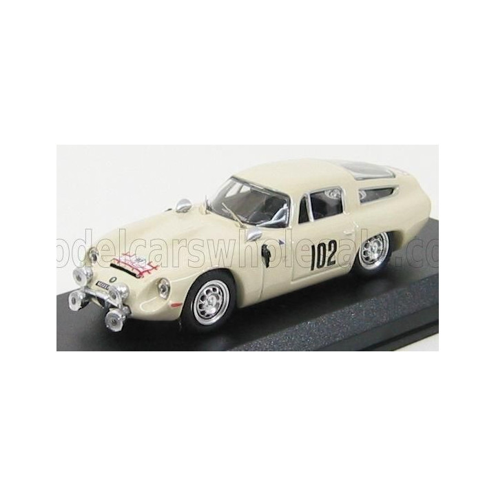 BEST MODEL ALFA ROMEO TZ1 N 102 RALLY TOUR DE CORSE 1964 RICHARD - ROSINSKI - WHITE 1/43
