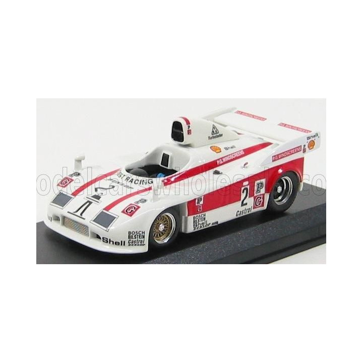 BEST MODEL PORSCHE 908/4 N 2 KYALAMI 1981 BRUNN - BARTH - MARTIN - WHITE RED 1/43