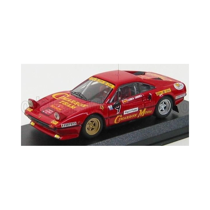 BEST MODEL FERRARI 308GTB N 9 RALLY CATALUNYA 1985 C.CABA - RED 1/43