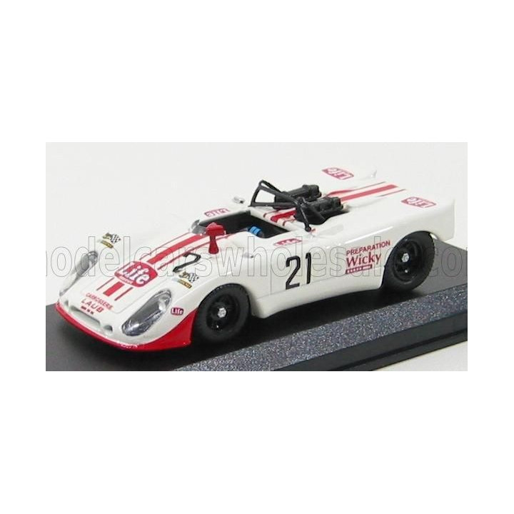 BEST MODEL PORSCHE 908 FLUNDER N 21 MONZA 1971 BRAMBILLA - MATI - WIKY - WHITE 1/43