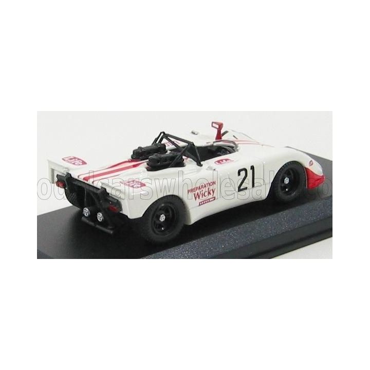 BEST MODEL PORSCHE 908 FLUNDER N 21 MONZA 1971 BRAMBILLA - MATI - WIKY - WHITE 1/43