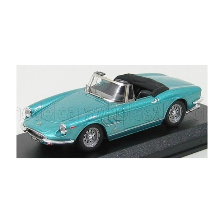 BEST MODEL FERRARI 330GT SPIDER 1966 - LIGHT BLUE GREEN MET 1/43