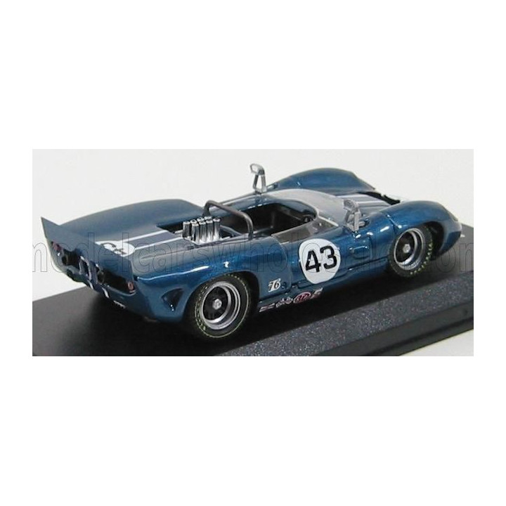BEST MODEL LOLA T70 SPIDER N 43 RIVERSIDE 1966 J.STEWART - BLUE MET 1/43