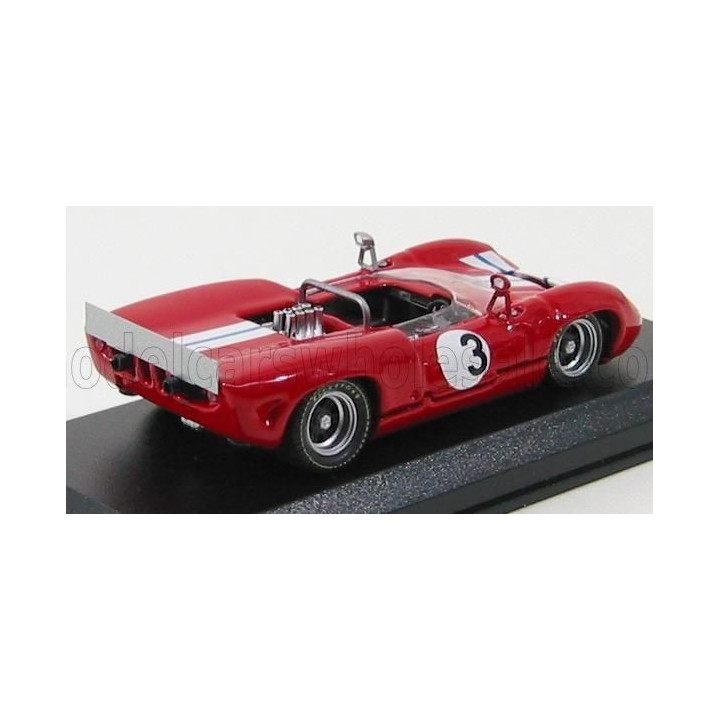 BEST MODEL LOLA T70 SPIDER N 3 BRIGDGEHAMPTON 1968 G.RALPH - RED 1/43