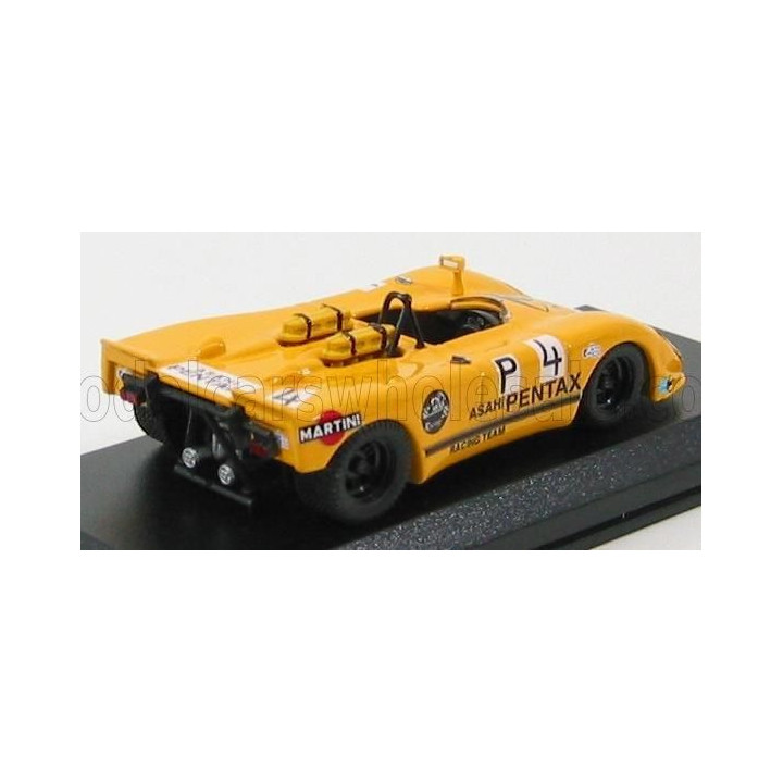 BEST MODEL PORSCHE 908/2 FLUNDER SPIDER N 4 NURBURGRING 1970 GRAGER - LEUZE - YELLOW 1/43