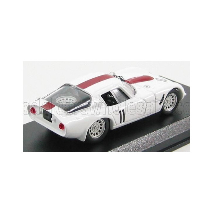 BEST MODEL ALFA ROMEO TZ2 N 11 WARWICK FARM 1968 M.BRUNNINGHAUSEN - WHITE RED 1/43