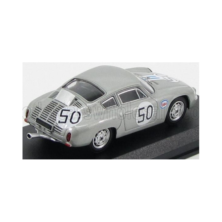 BEST MODEL PORSCHE 1600GS CARRERA ABARTH N 50 AUDUSTA GT RACE 1964 C.CASSEL - SILVER 1/43