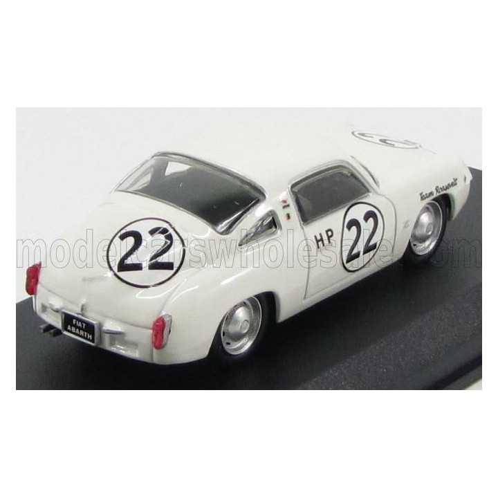 BEST MODEL FIAT ABARTH 750 ZAGATO COUPE N 22 SEBRING 1960 RICHARDS - CALLANAN - WHITE 1/43