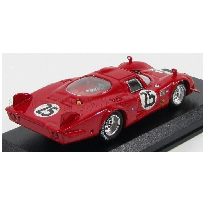BEST MODEL ALFA ROMEO 33.2 LM N 25 DAYTONA 1969 DIBOS - CHAPPUIS - CALABATTISTI - RED 1/43