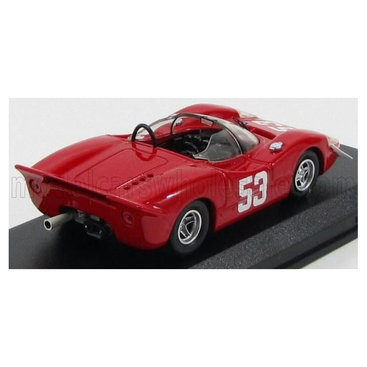 BEST MODEL FIAT ABARTH 2000 N 53 WINNER IMOLA 1969 ORTNER - V.LENNEP - RED 1/43
