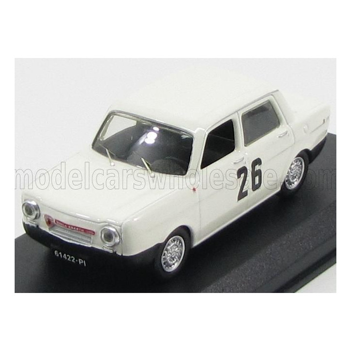 BEST MODEL SIMCA ABARTH N 26 WINNER RALLY COLLI DI PISTOIA 1967 L.POZZO - WHITE RED 1/43