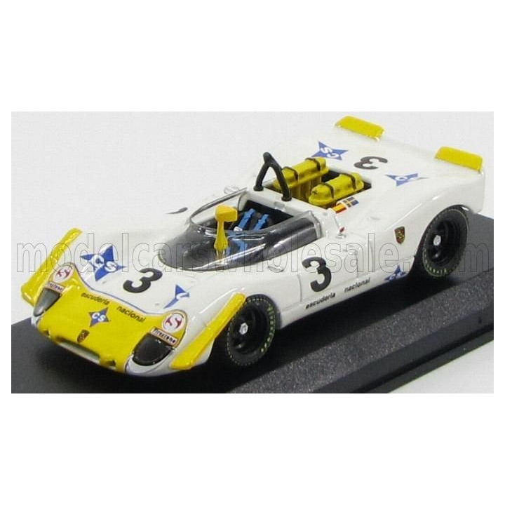 BEST MODEL PORSCHE 908/2 N 3 JARAMA 1970 WISELL - BAGRATION - WHITE YELLOW 1/43