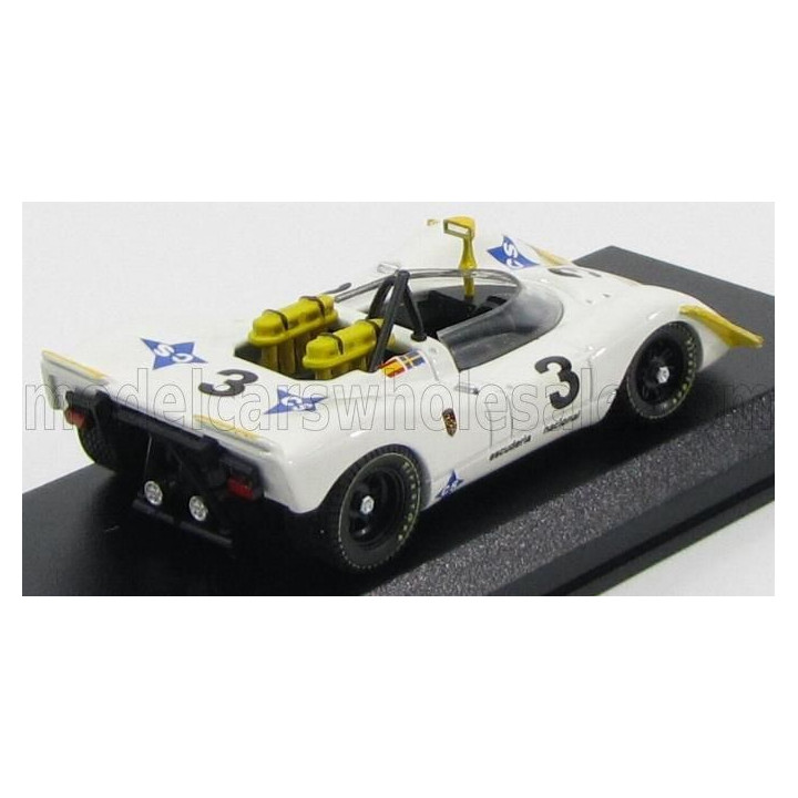 BEST MODEL PORSCHE 908/2 N 3 JARAMA 1970 WISELL - BAGRATION - WHITE YELLOW 1/43