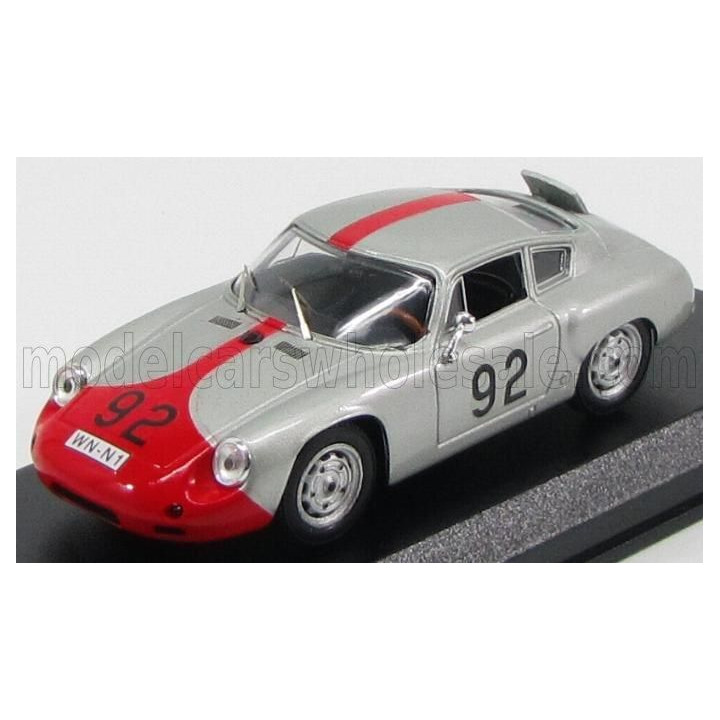 BEST MODEL PORSCHE 356 CARRERA ABARTH GTL N 92 6th ASSOLUTO - WINNER CATEGORIA GRAN TURISMO TARGA FLORIO 1961 P-E.STRAHLE - A.PU