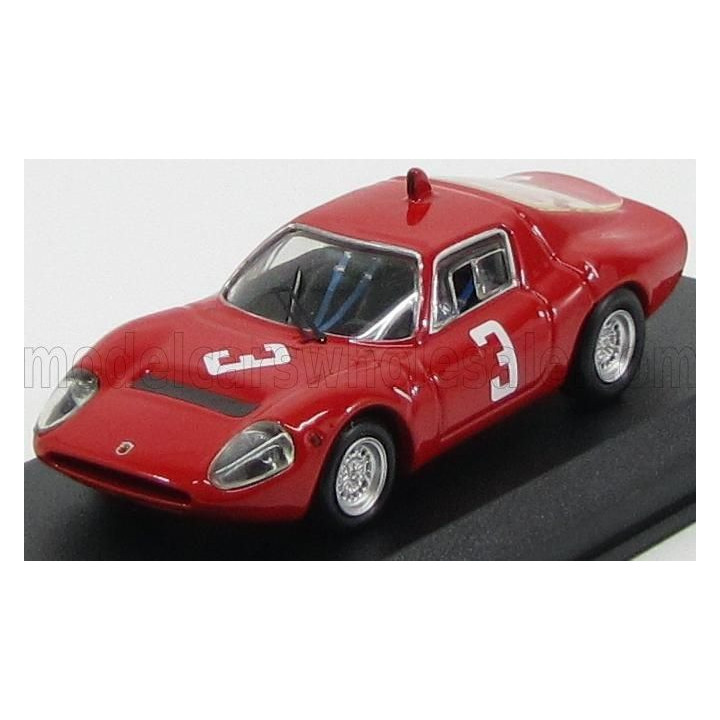 BEST MODEL ABARTH OT1300 COUPE N 3 WINNER HOCKENHEIM 1967 T.HEZEMANS - RED 1/43