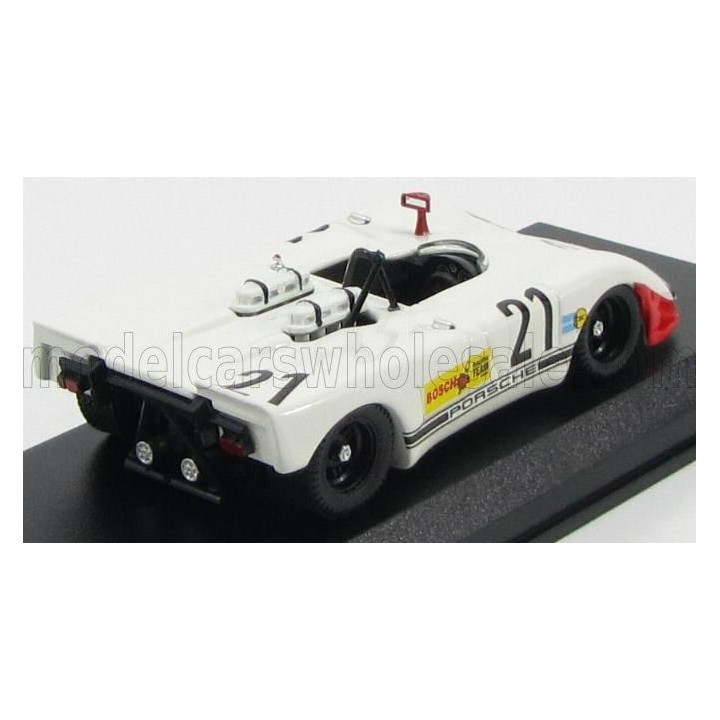 BEST MODEL PORSCHE 908/2 FLUNDER SPIDER N 21 HOCKENHEIM 1970 NIKI LAUDA - WHITE RED 1/43