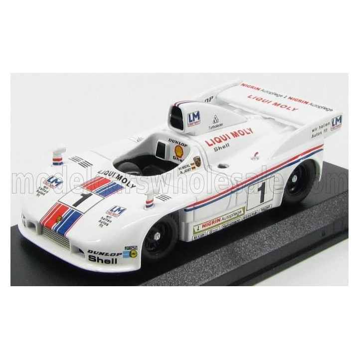 BEST MODEL PORSCHE 908/04 SPIDER N 1 WINNER BRANDS HATCH 1979 JOST - MERL - WHITE 1/43