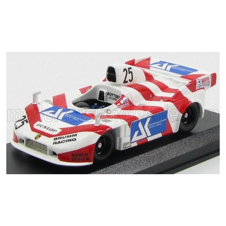 BEST MODEL PORSCHE 908/03 TURBO Gr.6 BRUNN RACING N 25 DRM NORISRING 1983 J.DAUER - WHITE RED BLUE 1/43