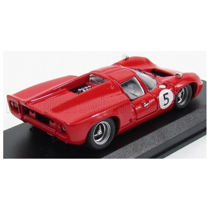 BEST MODEL LOLA T70 COUPE N 5 WINNER SWEDEN GP 1967 Y.ROSQVIST - RED 1/43