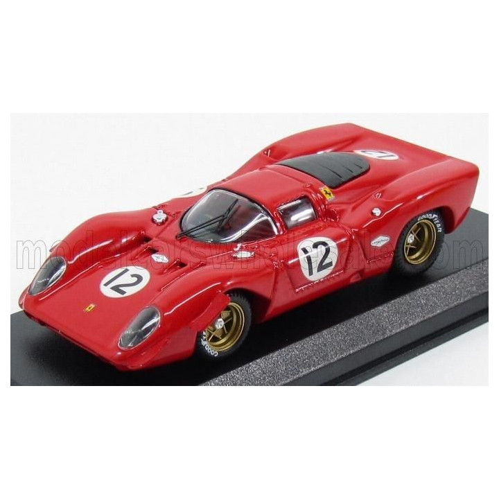 BEST MODEL FERRARI 312P COUPE N 12 BRIDGEHAMPTON 1969 P.RODRIGUEZ - RED 1/43