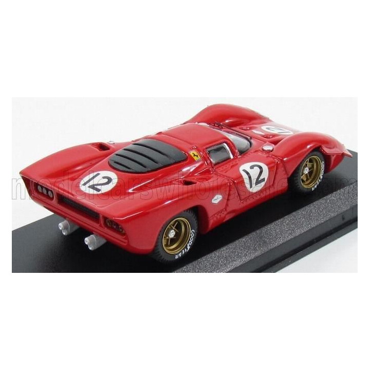 BEST MODEL FERRARI 312P COUPE N 12 BRIDGEHAMPTON 1969 P.RODRIGUEZ - RED 1/43