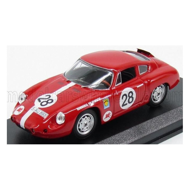 BEST MODEL PORSCHE ABARTH SCUDERIA FILIPINETTI N 28 NURBURGRING 1963 KNUNIS - SCHILLER - RED 1/43