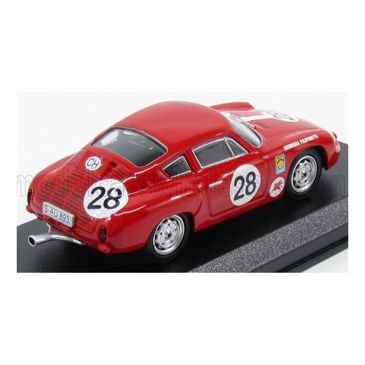 BEST MODEL PORSCHE ABARTH SCUDERIA FILIPINETTI N 28 NURBURGRING 1963 KNUNIS - SCHILLER - RED 1/43