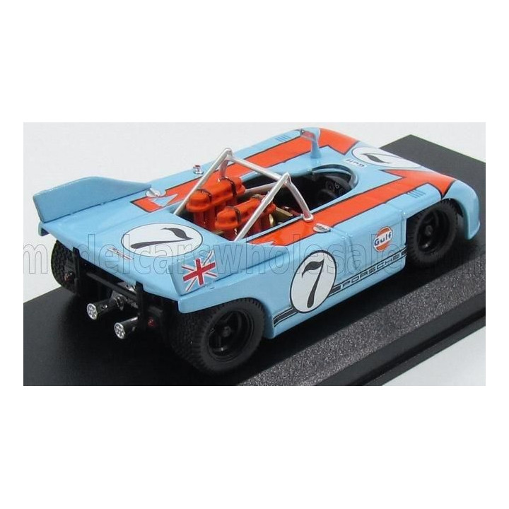 BEST MODEL PORSCHE 908/3 SPIDER N 7 TARGA FLORIO 1971 J.SIFFERT - B.REDMAN - LIGHT BLUE 1/43