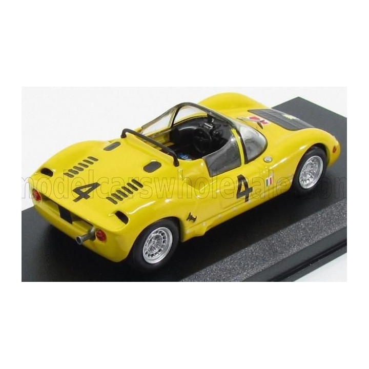 BEST MODEL FIAT ABARTH 1000SP SPIDER N 4 BASSANO-MONTEGRAPPA 1970 M.BALDO - YELLOW BLACK 1/43