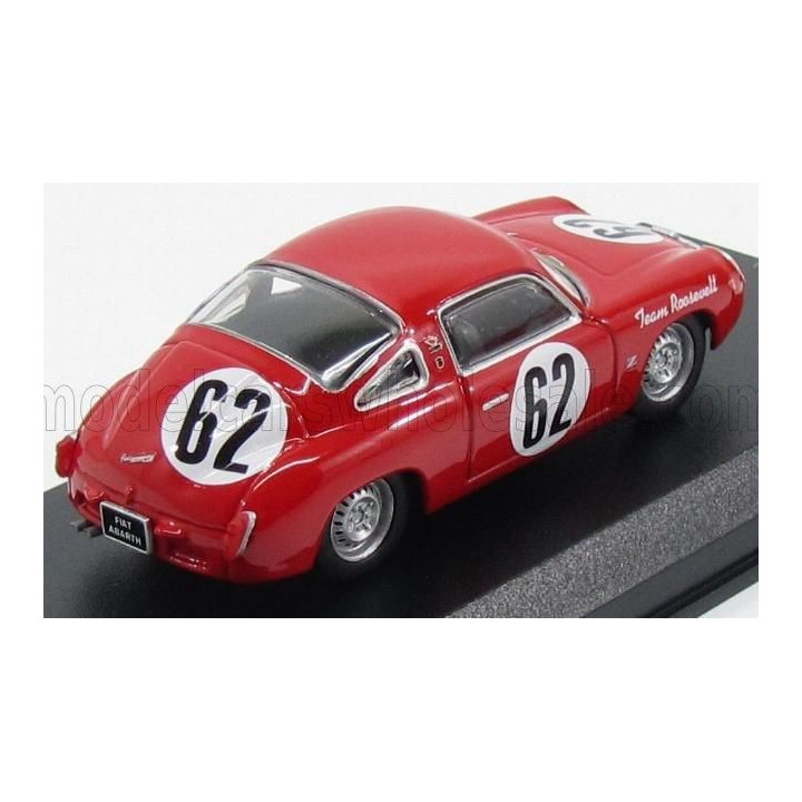 BEST MODEL FIAT 750 ABARTH N 62 12h SEBRING 1959 CUSSINI - CATTINI - RED 1/43