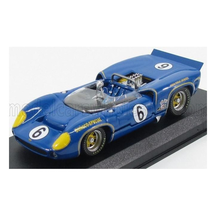 BEST MODEL LOLA T70 MKII SPIDER N 6 WINNER MOSPORT CAN-AM 1966 M.DONOHUE - BLUE 1/43