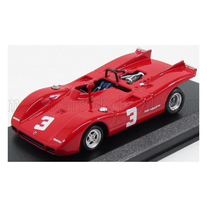 BEST MODEL FIAT ABARTH 2000 SPIDER N 3 2nd EUROPEAN 2 LITRE CHAMPIONSHIP SALZBURGRING 1970 D.QUESTER - RED 1/43