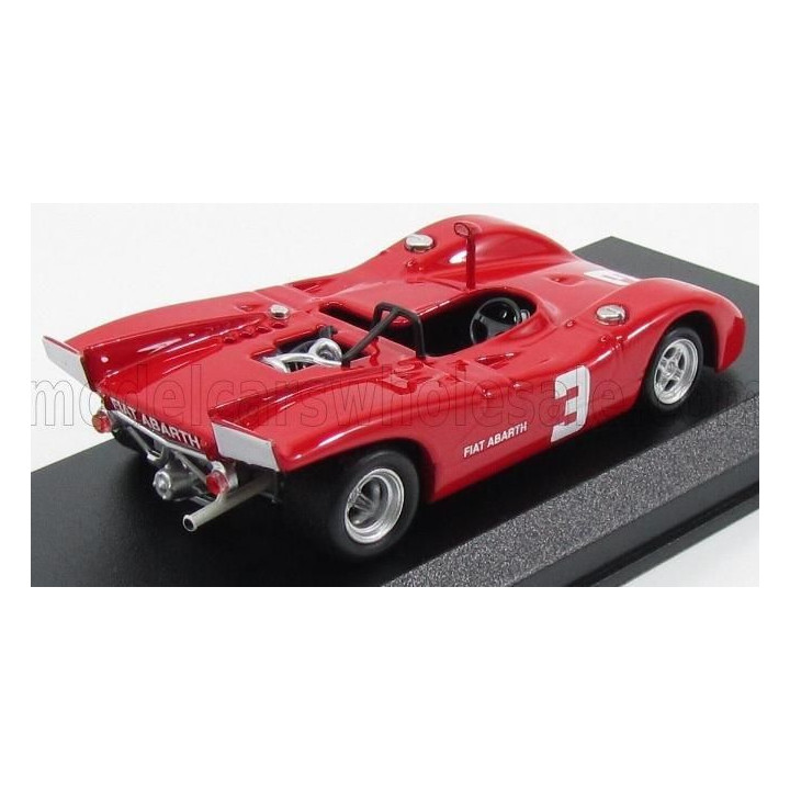BEST MODEL FIAT ABARTH 2000 SPIDER N 3 2nd EUROPEAN 2 LITRE CHAMPIONSHIP SALZBURGRING 1970 D.QUESTER - RED 1/43