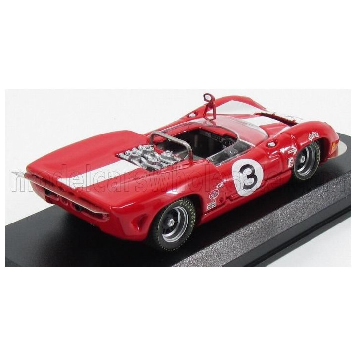 BEST MODEL LOLA T70 MK2 SPIDER N 3 WINNER CAN-AM ST JOVITE 1966 J.SURTEES - RED 1/43