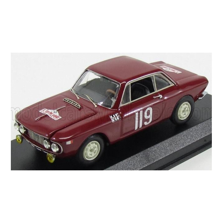 BEST MODEL LANCIA FULVIA COUPE 1.2 N 119 RALLY TOUR DE CORSE 1965 CELLA - GAMENARA - AMARANTO MONTEBELLO 1/43