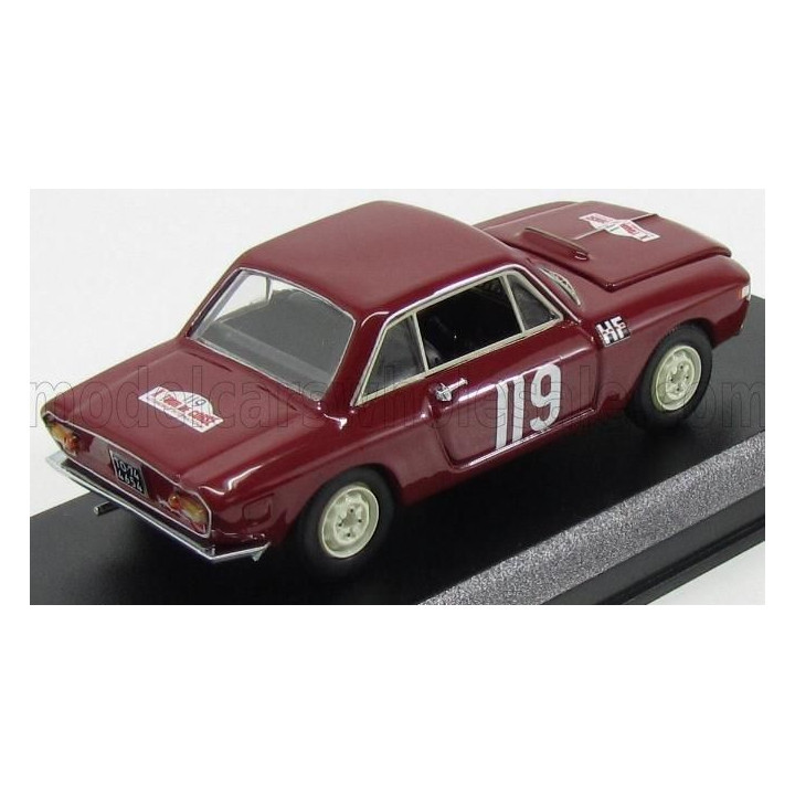 BEST MODEL LANCIA FULVIA COUPE 1.2 N 119 RALLY TOUR DE CORSE 1965 CELLA - GAMENARA - AMARANTO MONTEBELLO 1/43