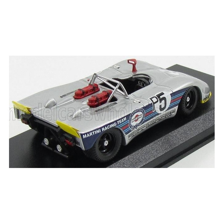 BEST MODEL PORSCHE 908/02 FLUNDER SPIDER N 5 TEST 1000km NURBURGRING 1971 VON HOHENZOLLEM - VON BAYERN - SILVER 1/43