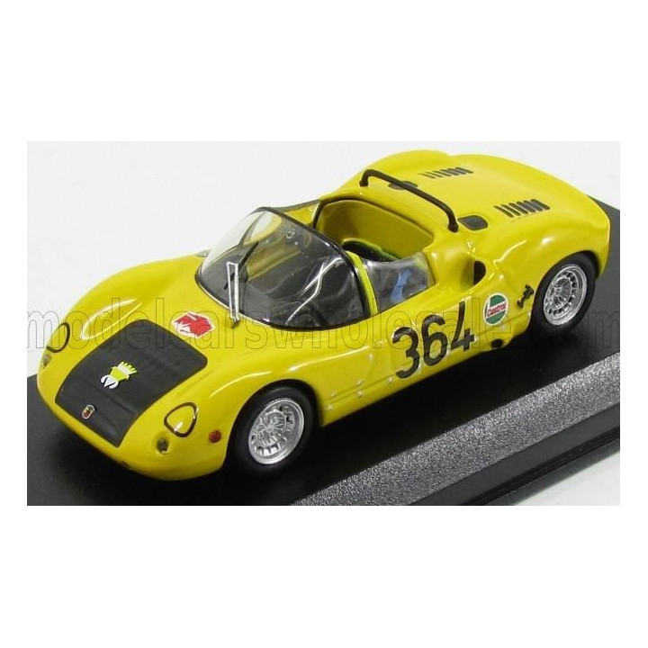 BEST MODEL FIAT ABARTH 1000SP SPIDER N 364 ROVERETO-ASIAGO 1971 M.BALDO - YELLOW 1/43