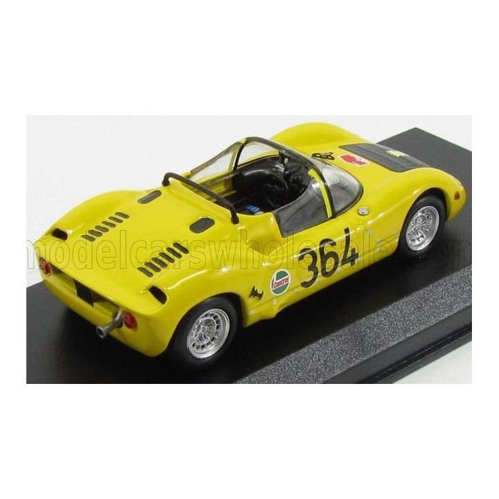 BEST MODEL FIAT ABARTH 1000SP SPIDER N 364 ROVERETO-ASIAGO 1971 M.BALDO - YELLOW 1/43