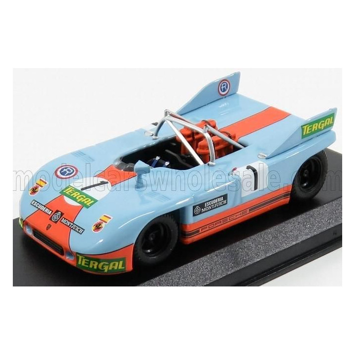 BEST MODEL PORSCHE 908/03 SPIDER N 1 1000km DE BARCELONA 1971J.FERNANDEZ - LIGHT BLUE 1/43