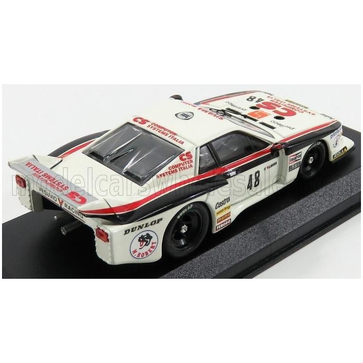 BEST MODEL LANCIA BETA MONTECARLO N 48 6h SILVERSTONE 1982 CASTELLANO - CRAWFORD - WHITE RED 1/43