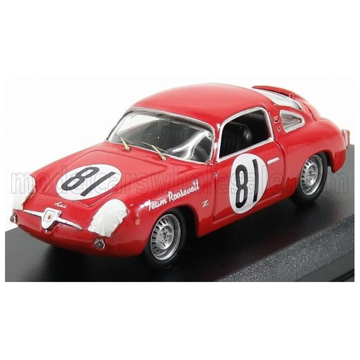 BEST MODEL FIAT ABARTH 750 N 81 RECORD MONZA SCCA NATIONAL CUMBERLAND 1959 DUNCAN - RED 1/43