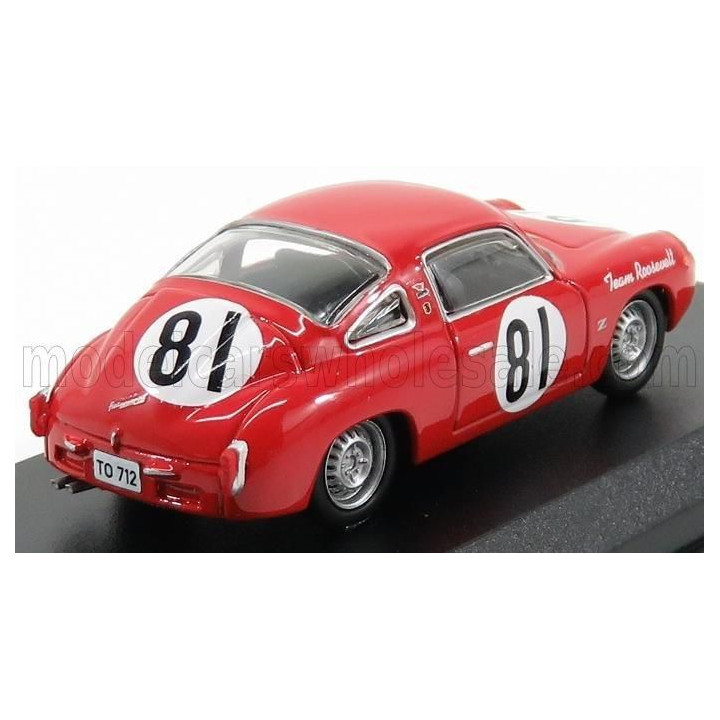 BEST MODEL FIAT ABARTH 750 N 81 RECORD MONZA SCCA NATIONAL CUMBERLAND 1959 DUNCAN - RED 1/43