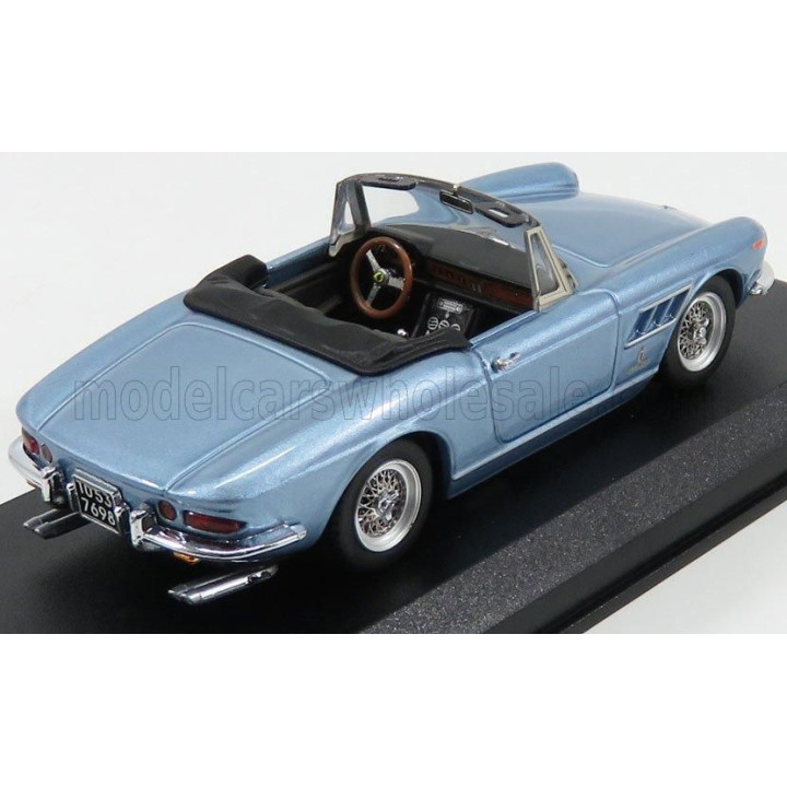 BEST MODEL FERRARI 330 GTS CABRIOLET 1967 - LIGHT BLUE MET 1/43