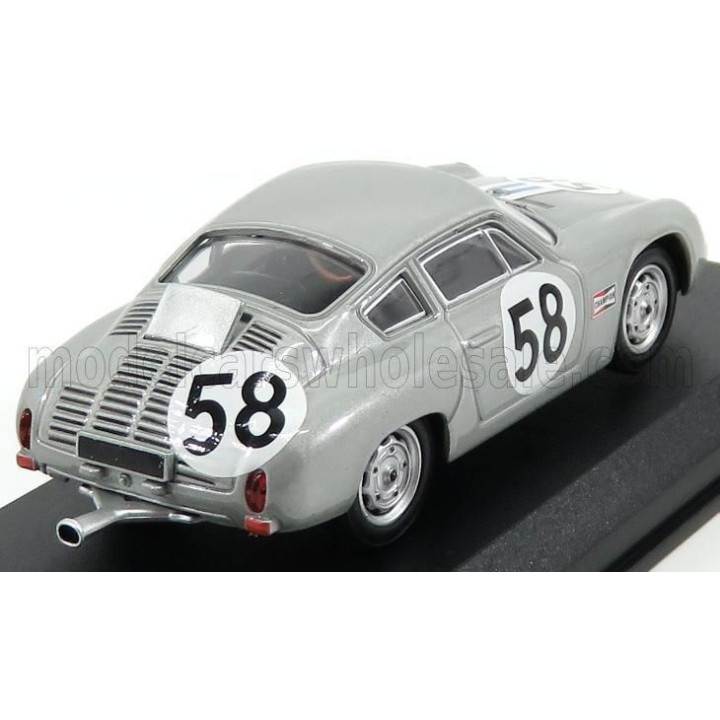 BEST MODEL PORSCHE 356B CARRERA ABARTH GTL N 58 12h SEBRING 1963 CASSEL - SESSLAR - GREY 1/43